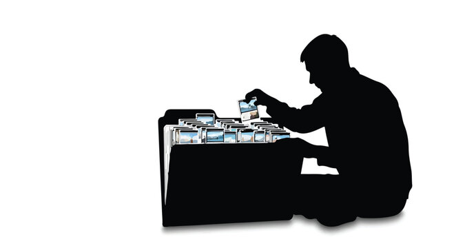 man playing pinball machine silhouette