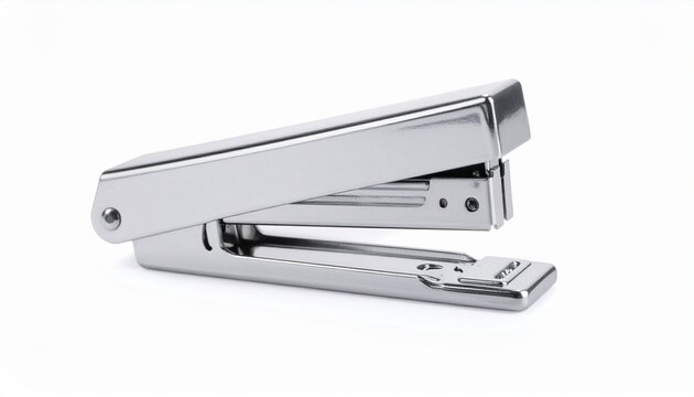 Office stapler isolated on a clean white background, perfect for business, office, and stationery themes.