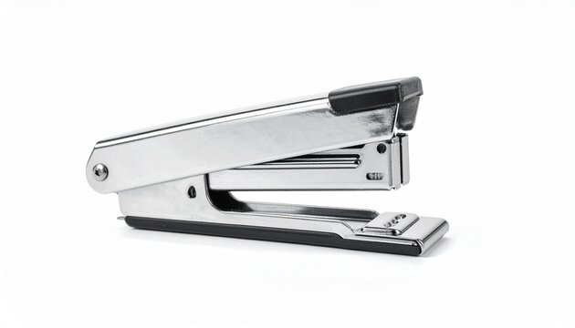 Office stapler isolated on a clean white background, perfect for business, office, and stationery themes.