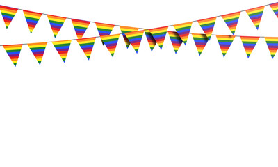 Obraz premium pride flag street rainbow object colorful gay lesbian freedom love pride triangle bisexual freedom community transgender sign symbol pride flag street tolerance june month human right gay lesbian art