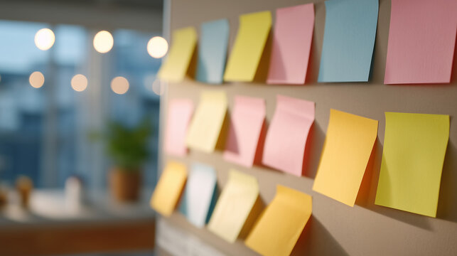 Bulletin board covered with sticky notes showing technical skills needed beside a column of skills founder has, technical co-founder gap analysis, startup team planning, CTO requirement mapping, non