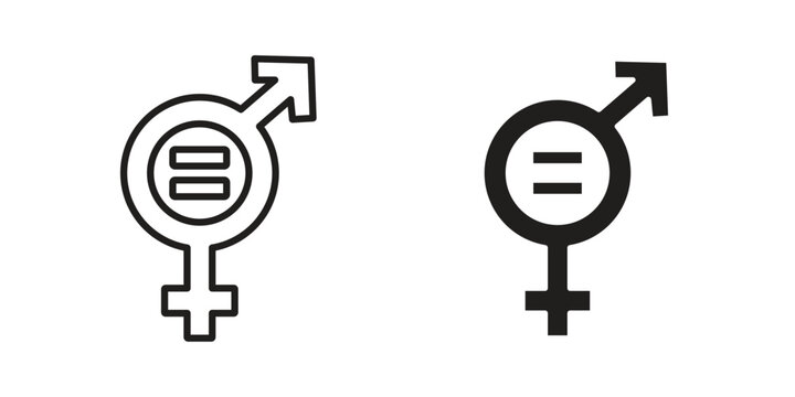 Equality icon for web and mobile app. Vector icons