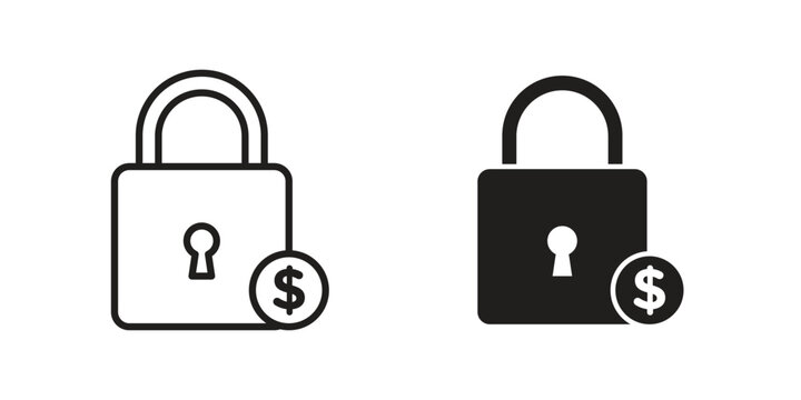 Fixed price icon for web and mobile app. Vector icons