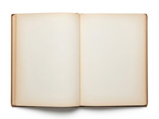 Fototapeta premium An open book with blank pages, inviting the reader to fill it with their own story