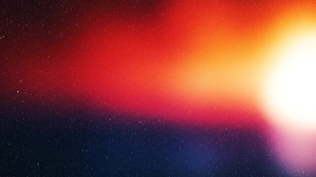 Vibrant colorful light in space.