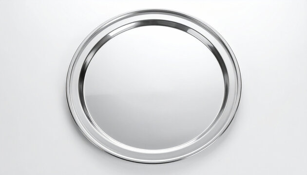 Shining Platter: A top-down shot presents a gleaming, empty metal platter, the mirror-like surface reflecting the light.