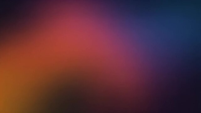 Deep Dark Grainy Backdrop with Slow-Moving Amorphous Gradient Shapes, Soft Blending Sunset Hues, Abstract Cinematic Motion Background