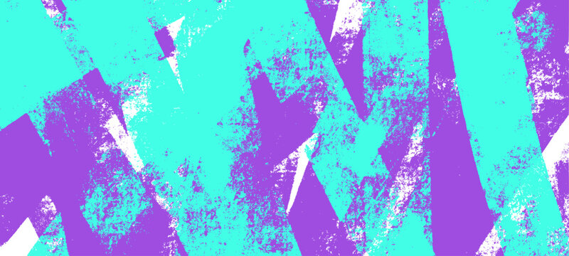 Grunge roller background. Bold purple paint brayer strokes with distressed grain and xerox noise texture. Abstract poster wallpaper.