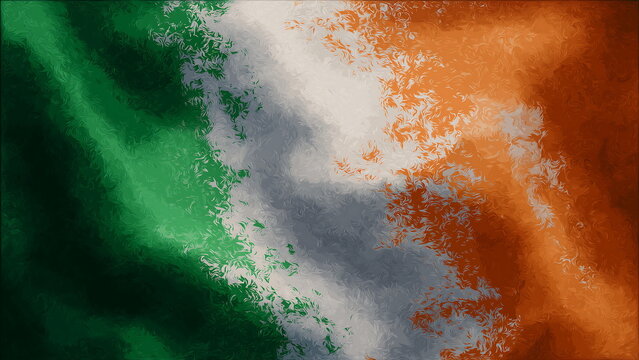 watercolor-textured flags are synonymous with St. Patrick's Day