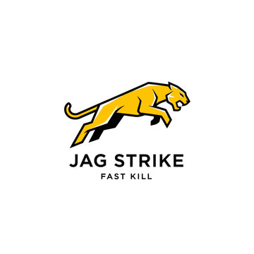 Yellow Panther Logo Design Concept.
