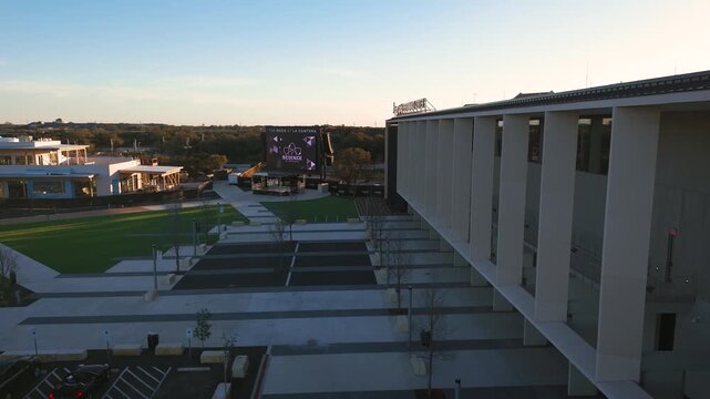 The Rock at La Cantera is located off I-10 near the malls at La Cantera and close to Six Flags Fiesta Texas. It is a new iconic building associated with San Antonio's legacy NBA team The Spurs.