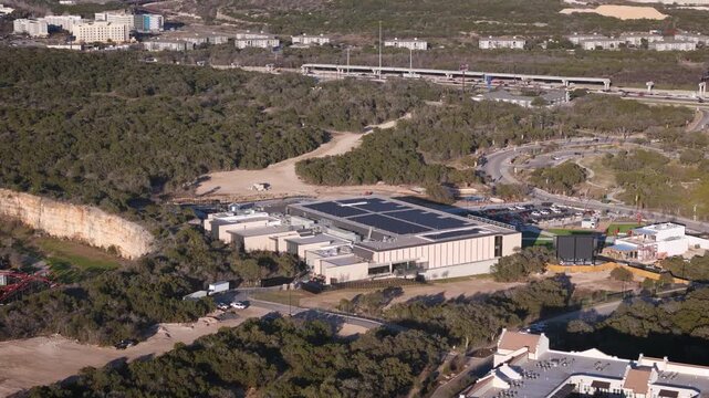 The Rock at La Cantera is located off I-10 near the malls at La Cantera and close to Six Flags Fiesta Texas. It is a new iconic building associated with San Antonio's legacy NBA team The Spurs.