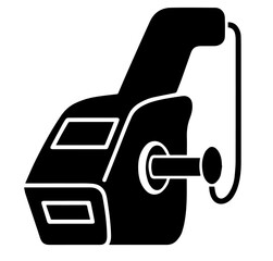 Digital Handheld Measurement Device Icon Vector Illustration for Industrial Quality Control Silhouette Clipart Modern Technical Scanner Design Template © SHR Visual Art 