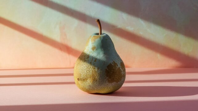 Rotten Pear with Mold, Minimal Decay Concept
