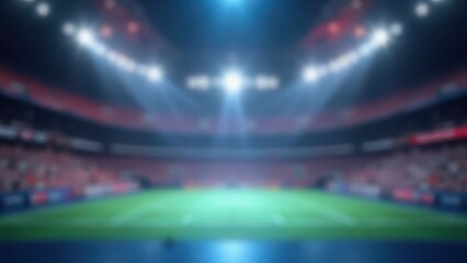 Obraz premium blurred indoor sports venue with bright lights vibrant arena background