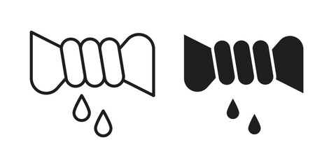 Obraz premium Squeeze icon symbol vector elements for infographic web. EPS10