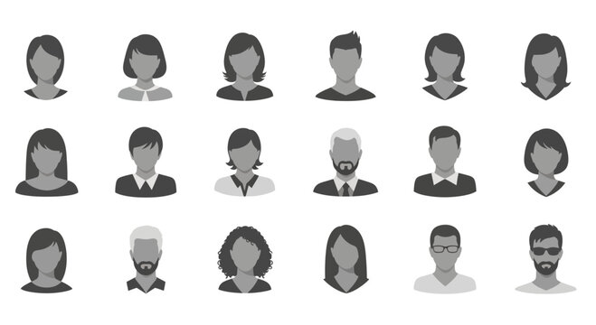 Diverse group of people faces.