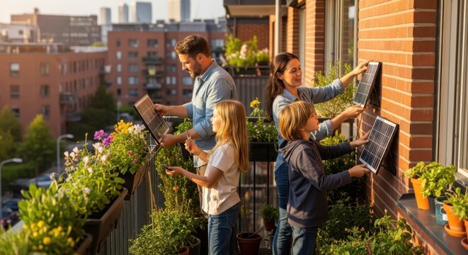 Urban micro-sustainability and eco-friendly living in everyday modern apartments.