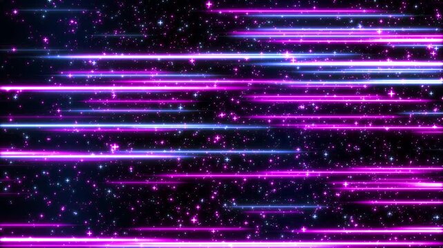 左から右へ流れていくスピードライン（青と紫）（ループ）	