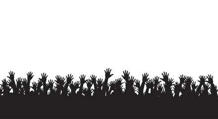 Silhouette of many small plants growing. © Suhadi