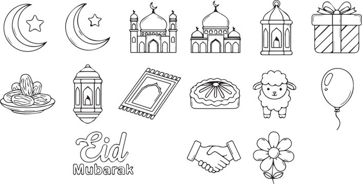Minimalist Religious Celebration Elements for Web and Print