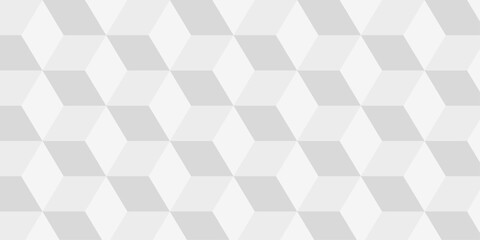 Obraz premium Cubic wall texture pattern. seamless cube grid hexagon technology background. Geometric pattern illustration mosaic, square and triangle wallpaper.