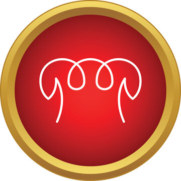 Diesel engine preheating warning light in a red circle icon