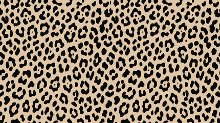 A seamless pattern of dark spots on a light beige background. © Nayan
