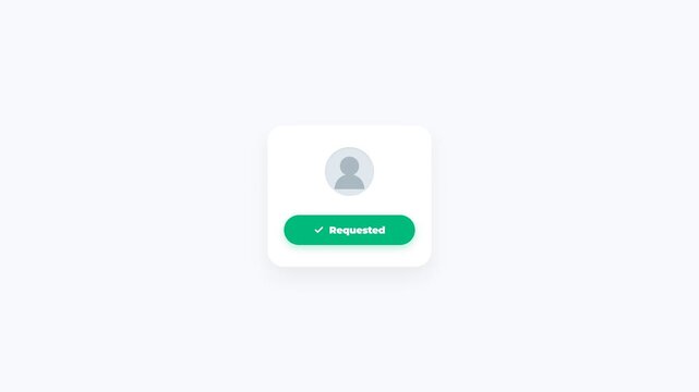 Add Friend Button Request Animation
