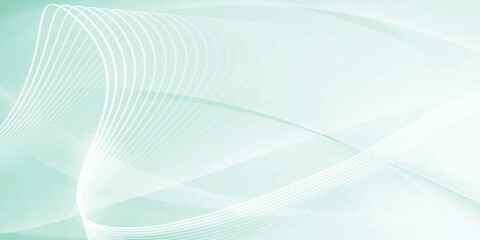 Obraz premium Abstract blue wave vector background with flowing curved lines and modern digital technology design