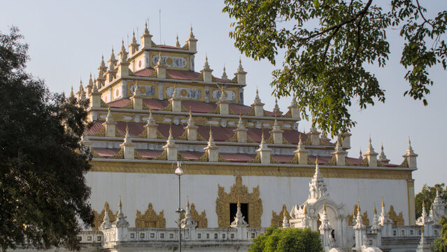 Atumashi Monastery architecture in Mandalay, Myanmar