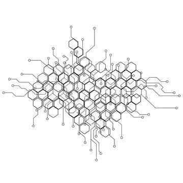 Graphene molecular structure model.