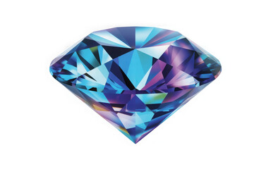 Fototapeta premium Set of Light blue teal diamonds. Light blue teal gemstones. Light blue teal crystals. Precious stone cutout. Transparent background PNG