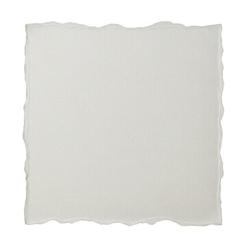 Vintage torn paper scrap with deckle edges, white textured paper background, blank antique parchment sheet for scrapbooking and craft design