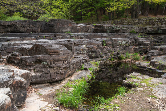 옥산서원 앞 자계천 변 세심대 계곡, Sesimdae Valley along Jagyecheon Stream in front of Oksanseowon Confucian Academy