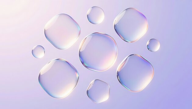 water drops on purple background