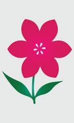 Fototapeta premium pink flower vector