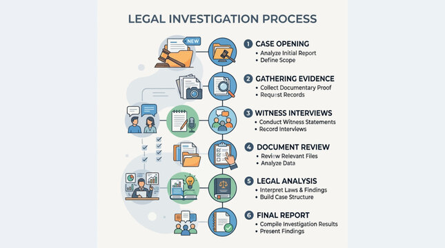 Navigating the Legal Investigation Process A Step-by-Step Visual Guide
