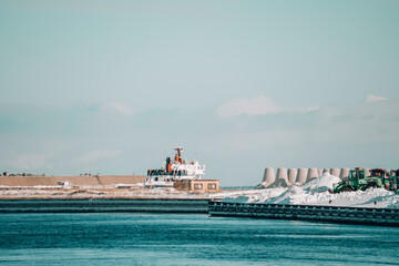 Japan,Hokkaido,Abashiri,icebreaker,drifting ice © C.C.T