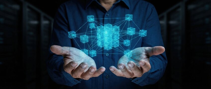 Innovative data management solutions digital environment technology showcase virtual connectivity futuristic viewpoint enhancing business operations visually