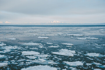 Japan,Hokkaido,Abashiri,icebreaker,drifting ice © C.C.T