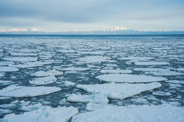 Japan,Hokkaido,Abashiri,icebreaker,drifting ice © C.C.T