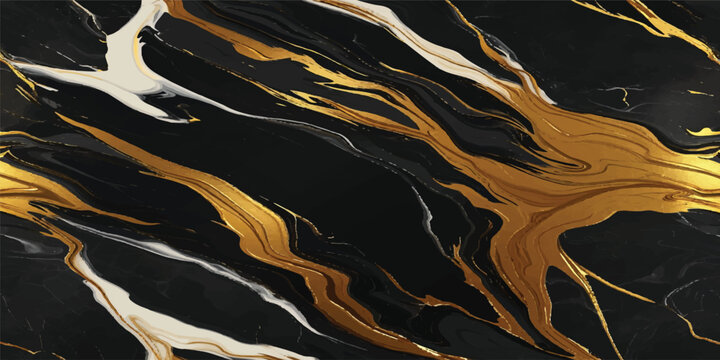 Seamless nature wallpaper design featuring a brown sand wave pattern, stone tile texture, and yellow water ornament illustration for a textile print backdrop