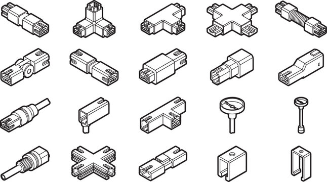A comprehensive collection of interconnected and modular components.