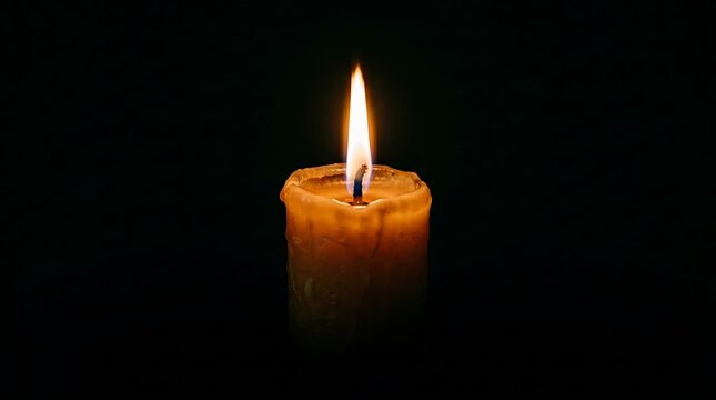 Lilin Nyala Hangat dalam Gelap sebagai Simbol Ketenangan dan Harapan