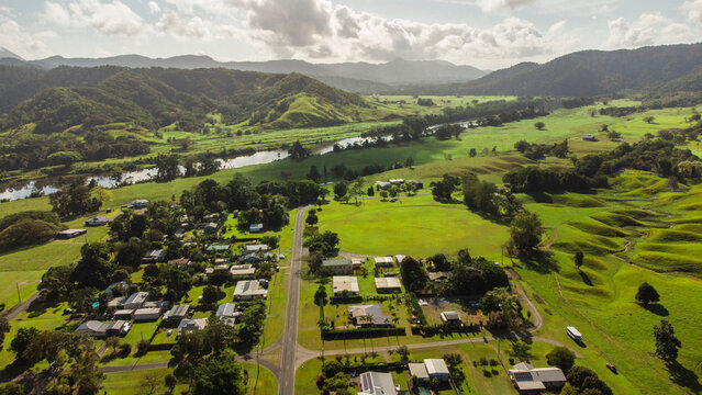 Daintree river and Daintree village, Shire of Douglas, Far North Queensland, Australia