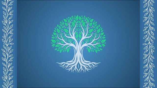 4K Tree of Life Loop Animation for Sustainable Brands