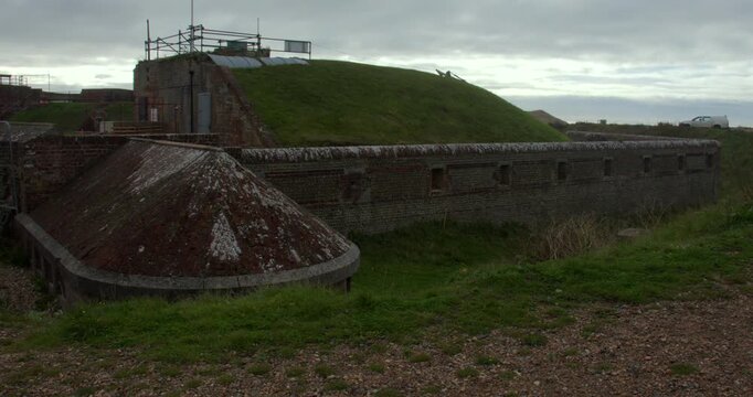 Shot of the north west side of Shoreham Fort,