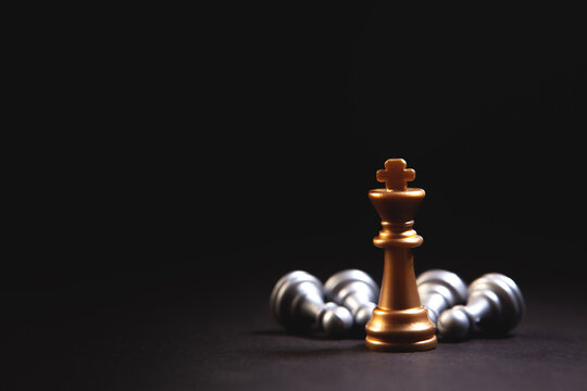 Chess concept of business ideas and competition and strategy ideas concep