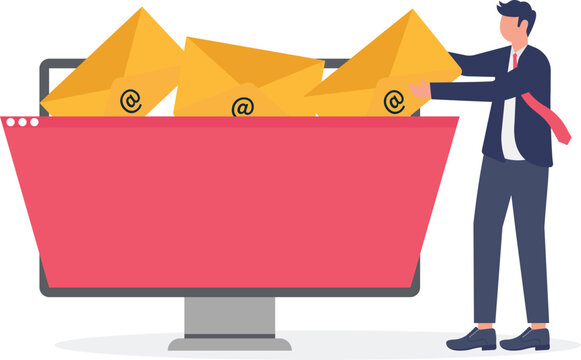 User archiving email correspondence into digital bin